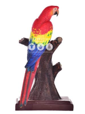 Perroquet Rouge sur Perchoir – Image 3