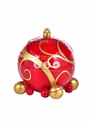 Boule de Noël Rouge – Image 1
