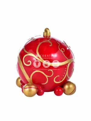 Boule de Noël Rouge – Image 2