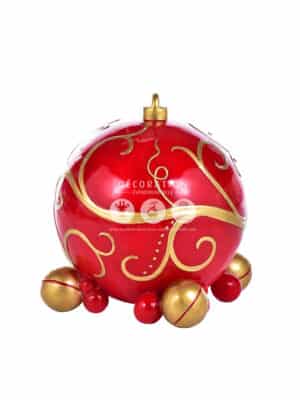 Boule de Noël Rouge – Image 3