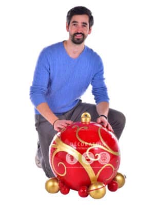 Boule de Noël Rouge – Image 4