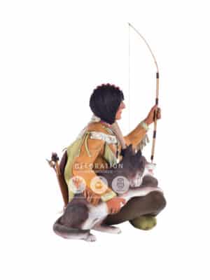 Indien avec son Chien Assis – Image 3