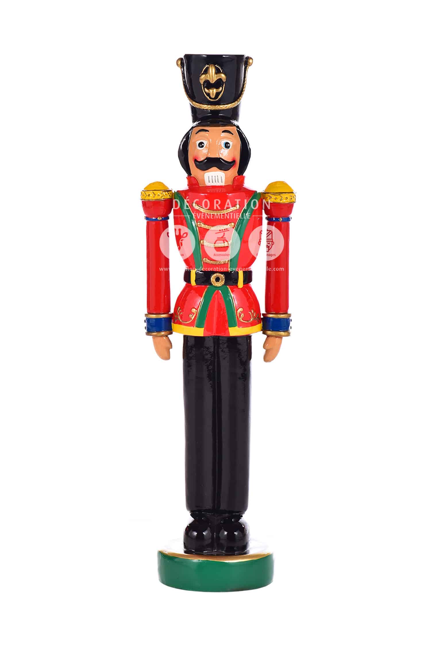 Casse-Noisette Batteur MacKenzie-Childs Toyland - Déco Noël Courtois Check - Neuf